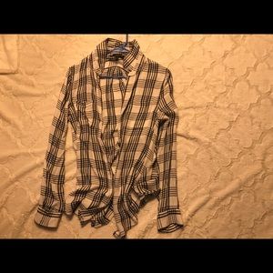 Plaid blouse
